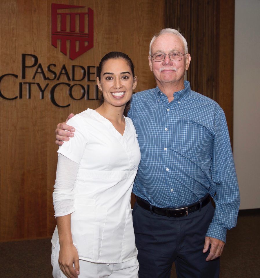 Photo of Norma Alvarez and Alan Lamson at award luncheon 