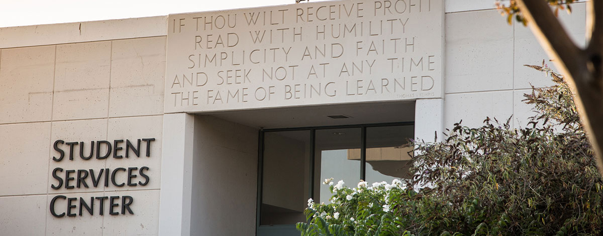 Front of the Student Services Building