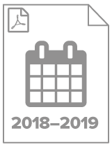 Download the 2018-19 academic calendar
