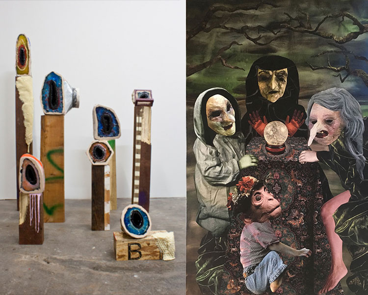 Artwork from Marnie Weber and Kyla Hansen