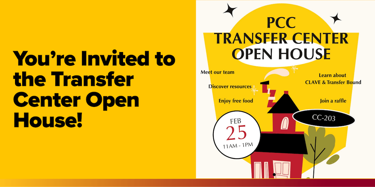 You're Invited to the Transfer Center Open House!