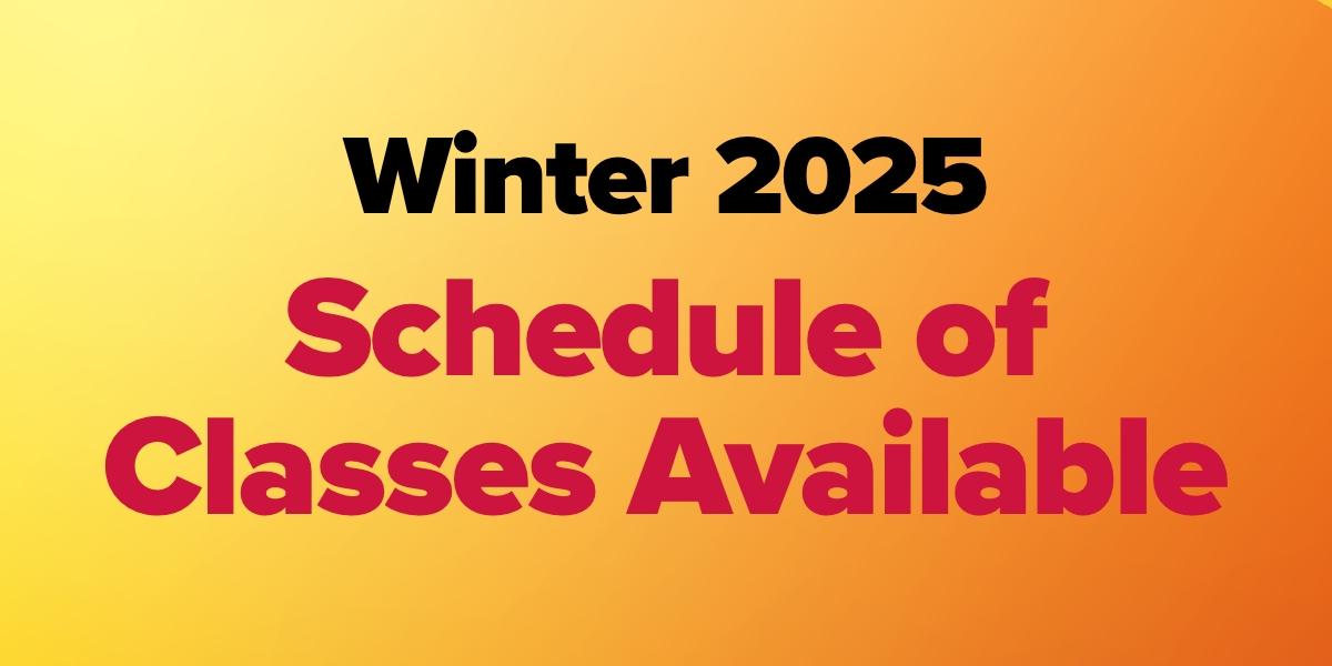 Winter 2025 Schedule of Classes