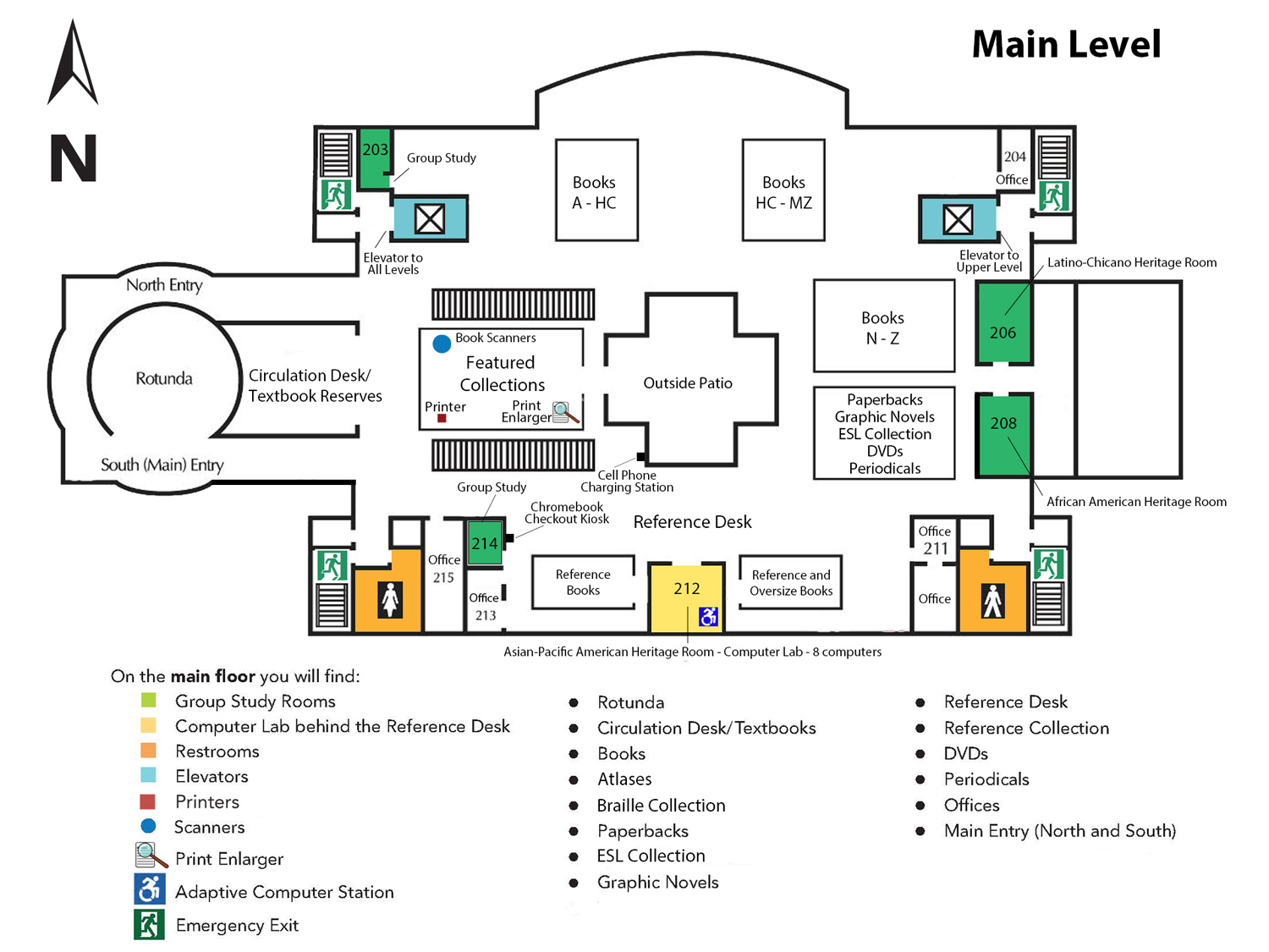 Pcc Map Of Campus Directions, Maps, And Parking - Library - Pasadena City College